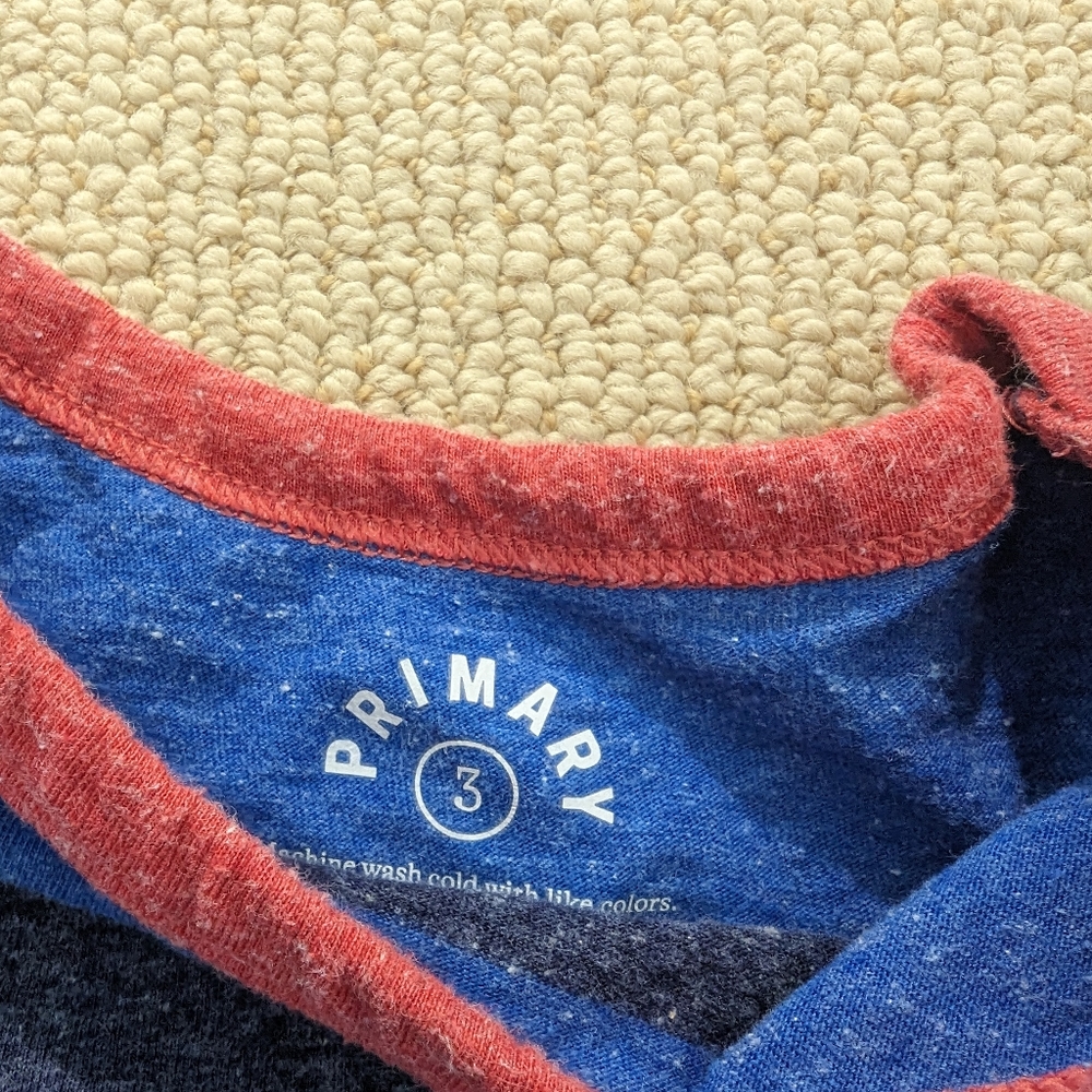 Primary size 3 toddler boys shirt